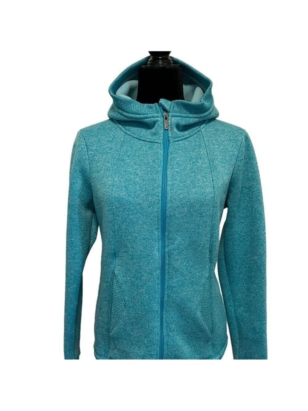 Kyodan Outdoor Full Zip Hooded Sweater Teal X-Small